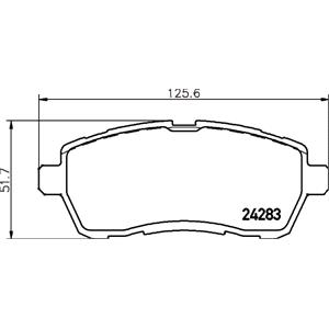 Brake Pads, Textar Front Brake Pads (Full set for Front Axle), Textar