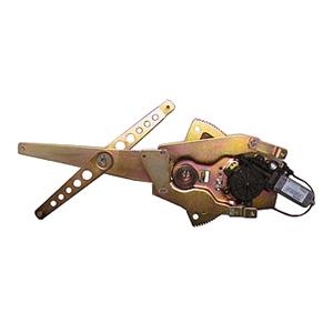 Window Regulators, Front Left Electric Window Regulator (with motor) for RENAULT KANGOO Express (FC01_), 2003 2007, 2 Door Models, WITHOUT One Touch/Antipinch, motor has 2 pins/wires, AC Rolcar