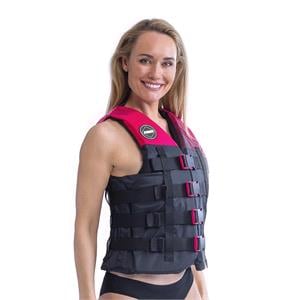 JOBE Women's 4 Buckle Vest - Hot Pink - Size XL