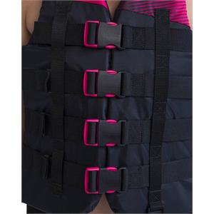 JOBE Women's 4 Buckle Vest - Hot Pink - Size XL