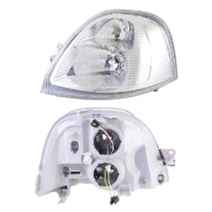 Lights, Left Headlamp (Halogen, Takes H1 / H7 Bulbs, Supplied With Motor) for Nissan INTERSTAR Bus 2003 on, 