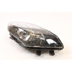 Lights, Right Headlamp (Black Bezel, Twin Reflector, Halogen, Takes H7/H7 Bulbs, Supplied Without Motor, Original Equipment) for Renault SCÉNIC  2010 2012, 