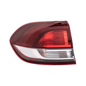 Lights, Left Rear Lamp (Outer, On Quarter Panel, LED / Halogen, Supplied With Bulbholder, Original Equipment) for Renault SCENIC IV 2016 to 2022, 