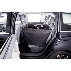 Dividable Dog Car Seat Protector With Side Panels In Plush Fleece