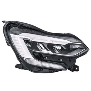 Lights, Right Headlamp (Full LED, Iconic Models, Supplied Without Modules, Original Equipment) for Renault CAPTUR II 2020 to 2024, 