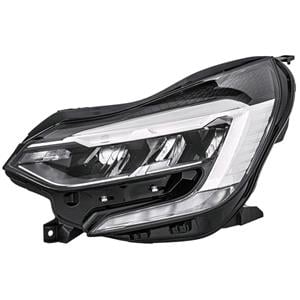 Lights, Left Headlamp (Full LED, Iconic Models, Supplied Without Modules, Original Equipment) for Renault CAPTUR II 2020 to 2024, 
