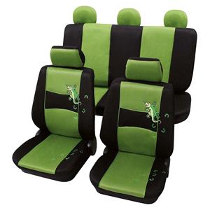 Seat Covers, Stylish Green & Black Car Seat Covers   For Vauxhall Combo 2001   210, Petex