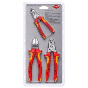 Cable Cutters/Shears, KNIPEX Electrical Cutting Set, 3 Part, Knipex
