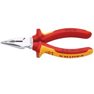 VDE Pliers, KNIPEX VDE Needle Nose Combination Pliers,145mm, Knipex