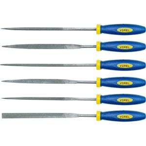 Hand Tools, Needle File 140mm   Set of 6, VOREL