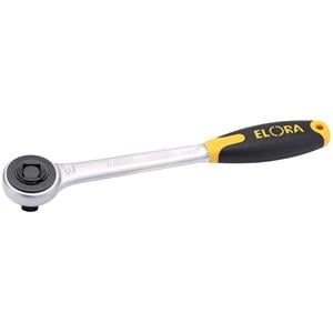 1/2" Ratchets, Elora 25408 200mm 1 2 inch Square Drive Push Through Soft Grip Reversible Ratchet, Elora
