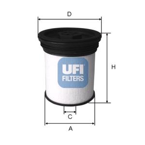 Fuel Filters, UFI Fuel Filter   2601901, UFI