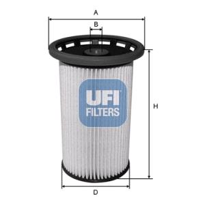 Fuel Filters, UFI Fuel Filter   2603800, UFI