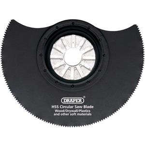 Multi Tool Oscillating, Draper 26079 HSS Circular Saw Blade85mm Dia. x 18tpi, Draper