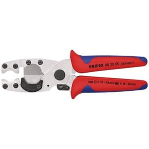 Plastic Pipe Cutting, KNIPEX Pipe Cutter for Composite Pipes and Protective Tubes, 210mm, Knipex