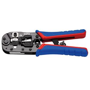 Crimping Tools, KNIPEX Crimping Pliers for RJ45 Western Plugs, 190mm, Draper