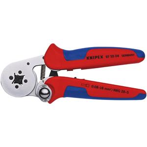 Crimping Tools, KNIPEX Self Adjusting Crimping Pliers, 180mm, Draper