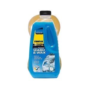 Car Shampoo, Rain X Ceramic High Foam Wash & Wax 1L + Sponge , RAIN X
