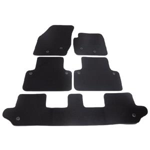 Car Mats, Tailored Car Floor Mats in Black for Volvo XC90 2002 2014   5 Piece Set without Clips   Just Fixing Holes, Tailored Car Mats