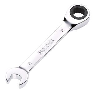 Ratchet Spanners, Draper 27840 HI TORQ Metric Stubby Ratchet Combination Spanner, 8mm, Draper