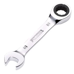 Ratchet Spanners, Draper 27865 HI TORQ Metric Stubby Ratchet Combination Spanner, 10mm, Draper