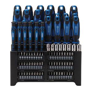 Screwdriver Sets, Draper 28001 Screwdriver and Bit Set, Blue (103 Piece), Draper