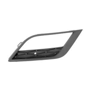 Grilles, Seat Ibiza 2012 2017 RH (Drivers Side) Front Bumper Grille, With Hole For Fog Lamp, Matte Dark Grey, 