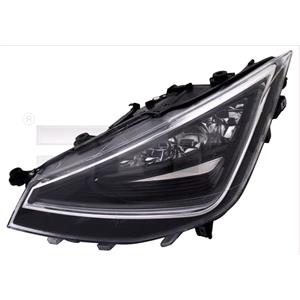 Lights, Left Headlamp (LED, With LED Daytime Running Light, Supplied Without Modules) for Seat IBIZA 2017 2021, 
