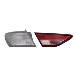 Lights, Left Rear Lamp (Inner, On Boot Lid, Supplied With Bulbholder, Original Equipment) for Seat LEON 2013 on, 