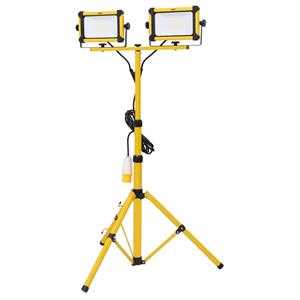 Work Lights, Draper 28291 110V SMD LED Tripod Site Light, 2 x 50W, 12000 Lumens, Draper
