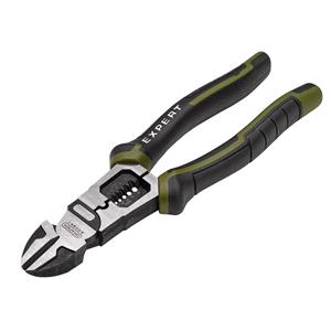 Side Cutter Pliers, Draper Expert 28528 Side Cutters with Wire Stripper, 200mm, Draper