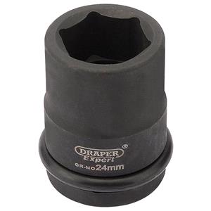Sockets, Draper Expert 28694 24mm 3 4 inch Square Drive Hi Torq 6 Point Impact Socket, Draper