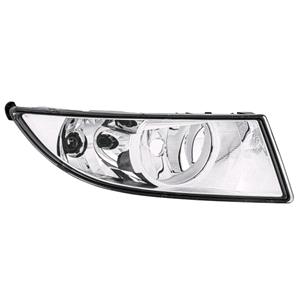 Lights, Right Front Fog Lamp (With Daytime Running Light, Chrome Bezel, Takes H8 / P21W Bulbs, Supplied Without Bulbs, Not For RS / Scout Model, Original Equipment) for Skoda Fabia  2010 to 2014, 