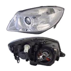Lights, Left Headlamp (Halogen, Projector Headlamp, Takes H7 Bulb, Supplied With Motor) for Skoda ROOMSTER 2007 2010, 