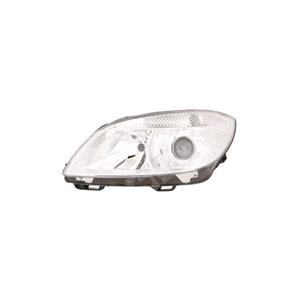 Lights, Left Headlamp (Halogen, Projector Type, Takes H7 / H7 Bulbs, Without Bend Light, Supplied With Bulbs & Motor, Original Equipment) for Skoda Fabia  2010 2013, 
