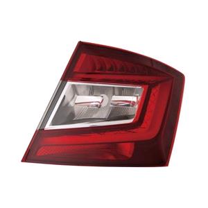 Lights, Right Rear Lamp (LED / Halogen, Hatchback Models Only, Supplied Without Bulbholder) for Skoda Fabia 2018 on, 
