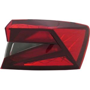 Lights, Right Rear Lamp (Outer, On Quarter Panel, Standard Bulb Type, Supplied Without Bulbholder) for Skoda FABIA IV 2021 on, 