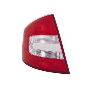 Lights, Left Rear Lamp (Hatchback Models, Supplied Without Bulbholder, Original Equipment) for Skoda OCTAVIA 2009 to 2012, 