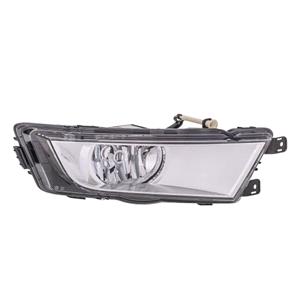 Lights, Right Front Fog Lamp (Chrome Bezel, Takes H8 Bulb, Original Equipment) for Skoda OCTAVIA 2013 2017, 