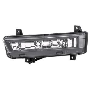 Lights, Left Front Fog Lamp (Takes H16 Bulb, Supplied Without Bulb, With Cornering Function, Original Equipment) for Skoda OCTAVIA 2013 to 2017, 