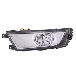 Lights, Left Front Fog Lamp (Chrome Bezel, Takes H8 Bulb, Original Equipment) for Skoda OCTAVIA 2013 2017, 