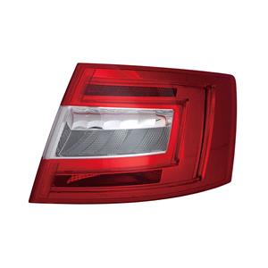 Lights, Right Rear Lamp (LED / Halogen, Supplied Without Bulbholder) for Skoda OCTAVIA 2013 2016, 
