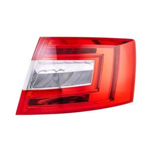 Lights, Right Rear Lamp (LED / Halogen, Hatchback Models, Supplied Without Bulbholder, Original Equipment) for Skoda OCTAVIA 2012 to 2017, 