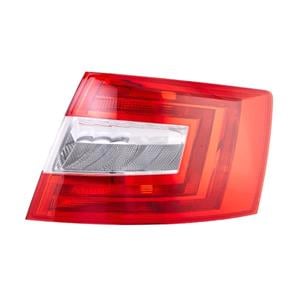Lights, Right Rear Lamp (Hatchback Models, Supplied Without Bulbholder, Original Equipment) for Skoda OCTAVIA 2012 to 2017, 