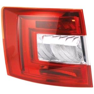 Lights, Left Rear Lamp (Estate Models Only, LED / Bulb, Supplied Without Bulbholder) for Skoda OCTAVIA Combi 2013 2017, 