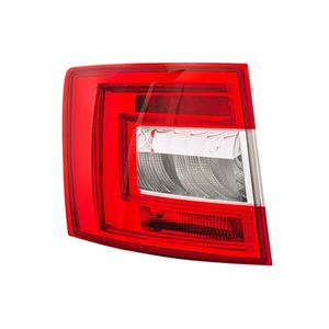 Lights, Left Rear Lamp (LED / Halogen, Estate Models, Supplied Without Bulbholder, Original Equipment) for Skoda OCTAVIA Combi 2012 to 2017, 
