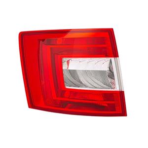 Lights, Left Rear Lamp (Estate Models, Supplied Without Bulbholder, Original Equipment) for Skoda OCTAVIA Combi 2012 to 2017, 
