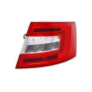 Lights, Right Rear Lamp (LED / Halogen, Supplied Without Bulbholder) for Skoda OCTAVIA 2017 2020 (Not suitable for Estate Models), 