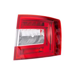 Lights, Right Rear Lamp (LED / Halogen, Estate Models, Bright Red Type, Supplied Without Bulbholder) for Skoda OCTAVIA Combi 2017 to 2019, 