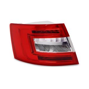 Lights, Left Rear Lamp (LED / Halogen, Supplied Without Bulbholder) for Skoda OCTAVIA 2017 2020 (Not suitable for Estate Models), 